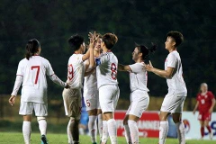 U19 nữ Việt Nam lách qua khe cửa hẹp để giành vé dự VCK U19 nữ châu Á 2019. (Nguồn: VFF)