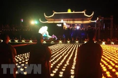 Đại lễ Hoa đăng mừng quốc thái dân an, mừng Đại lễ Phật đản Liên hợp quốc - Vesak 2019 thành công tốt đẹp. (Ảnh: Thành Đạt/TTXVN)