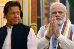 Thủ tướng Pakistan Imran Khan (trái) và người đồng cấp Ấn Độ Narendra Modi. (Nguồn: thenews.com.pk)