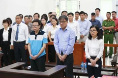 Đây là vụ án thứ 4 thuộc giai đoạn 2 của vụ án Hà Văn Thắm (nguyên Chủ tịch Hội đồng quản trị Ngân hàng Đại Dương - OceanBank) liên quan tới việc nhận tiền chi lãi ngoài của OceanBank. (Ảnh: Doãn Tấn/TTXVN)