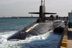 Tàu ngầm hạt nhân Mỹ tham gia tập trận chung với Hải quân Hàn Quốc