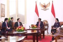 Hình ảnh Chủ tịch Quốc hội tiếp xúc song phương tại Indonesia