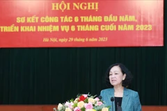 Ban Tổ chức Trung ương triển khai nhiệm vụ 6 tháng cuối năm 2023