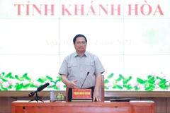 Hình ảnh Thủ tướng làm việc với lãnh đạo chủ chốt tỉnh Khánh Hòa