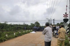 Vượt gác chắn đường sắt, cụ ông 86 tuổi bị tàu SE1 đâm tử vong