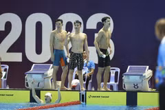 'Bộ tứ nam thần" môn Bơi Việt Nam bảo vệ thành công HCV SEA Games