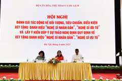 Xây dựng Nghị định quy định xét tặng danh hiệu NSND, NSƯT