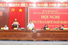 Phó Chủ tịch Quốc hội Trần Thanh Mẫn tiếp xúc cử tri Hậu Giang