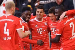 Bayern độc chiếm ngôi đầu Bundesliga sau "cơn mưa bàn thắng'