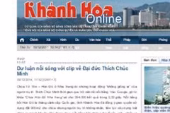 Báo Khánh Hòa bị xử phạt vì đăng bài có hình ảnh không phù hợp