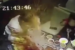 Hình ảnh cắt từ clip. (Nguồn: Vietnam+)