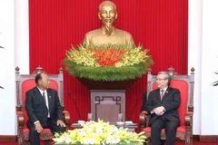 Quang cảnh buổi tiếp. (Ảnh: Phương Hoa/TTXVN)