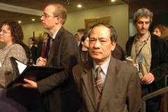 Đại sứ Đặc mệnh toàn quyền, Trưởng phái đoàn Việt Nam tại Liên hợp quốc Lê Lương Minh dự phiên họp của Hội đồng Bảo an Liên Hợp quốc về vấn đề Kosovo ngày 18/2/2008. (Ảnh: Tư liệu TTXVN)