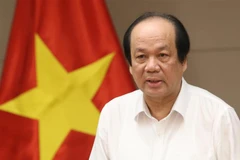 Bộ trưởng, Chủ nhiệm Văn phòng Chính phủ Mai Tiến Dũng chủ trì cuộc họp. (Ảnh: Dương Giang/TTXVN)