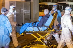 Bệnh nhân được điều trị tại bệnh viện ở tỉnh Vũ Hán, tỉnh Hồ Bắc, Trung Quốc. (Ảnh: THX/TTXVN)