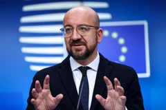 Chủ tịch EC Charles Michel phát biểu tại cuộc họp báo ở Brussels, Bỉ. (Ảnh: THX/TTXVN)