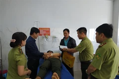 Anh Y Thông Chỉ Byă điều trị tại bệnh viện. (Ảnh: Tuấn Anh/TTXVN)