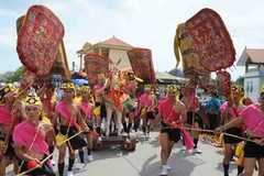 Lễ hội Gióng. (Ảnh: Minh Đức/TTXVN)