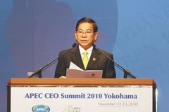 Chủ tịch nước phát biểu về "Vai trò của liên kết kinh tế ASEAN ở châu Á-Thái Bình Dương". (Ảnh: Nguyễn Khang/TTXVN)