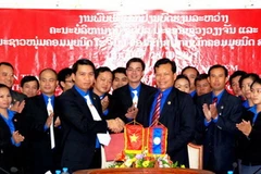 Quang cảnh lễ ký. (Ảnh: Hoàng Chương/Vietnam+) 