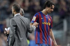 Barcelona sẽ gặp khó khăn trước Valencia khi thiếu vắng cả Guardiola lẫn Ibrahimovic. (Ảnh: TT&VH)