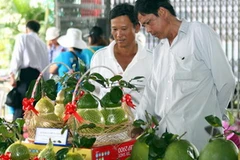 Gian hàng tại hội chợ. (Ảnh: Duy Khương/TTXVN)