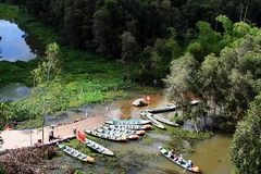 Khu Du lịch sinh thái Gáo Giồng. (Nguồn: dulich3mien.net)