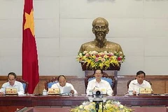Thủ tướng Nguyễn Tấn Dũng kết luận buổi họp. (Ảnh: Đức Tám/TTXVN)