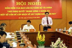 Chủ tịch nước Trương Tấn Sang đến dự và phát biểu chỉ đạo. (Ảnh: Hoàng Hùng/TTXVN)