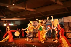 Một tiết mục văn nghệ tại buổi lẽ. (Ảnh: Bích Hà-Phương Nam/Vietnam+)