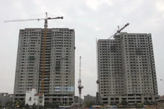 Khu chung cư CT1, CT2 Ngô Thì Nhậm. (Ảnh: Tuấn Anh/TTXVN)