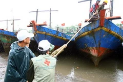 Neo đậu tàu thuyền chống bão. (Ảnh: Quang Tuấn/TTXVN)