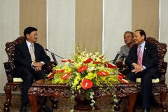 Quang cảnh buổi tiếp. (Ảnh: Thanh Vũ/TTXVN)