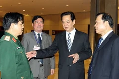 Thủ tướng Nguyễn Tấn Dũng và các đại biểu dự Hội nghị. (Ảnh: Trọng Đức/TTXVN)