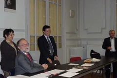 Quang cảnh buổi làm việc. (Ảnh: Lê Hà/VIetnam+)