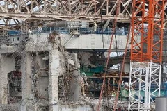 Lò phản ứng số 4 của nhà máy điện hạt nhân Fukushima 1 ngày 20/2/2012, gần 1 năm sau thảm họa. (Nguồn: AFP/TTXVN)