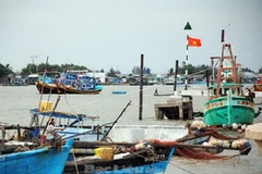 Tàu cá tại cửa biển Gành Hào. (Nguồn: baobaclieu.vn)