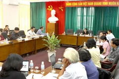 Quốc hội làm việc tại tổ. (Ảnh: Thái Bình/TTXVN) 