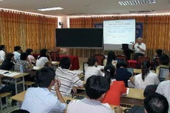 Khai mạc Lớp Vật lý Việt Nam lần thứ 19. (Ảnh: Ly Kha/TTXVN)