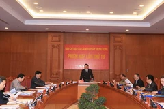 Chủ tịch nước Trương Tấn Sang chủ trì Phiên họp lần thứ tư của Ban Chỉ đạo cải cách tư pháp trung ương. (Ảnh: Thống Nhất/TTXVN)