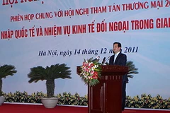 Thủ tướng Nguyễn Tấn Dũng phát biểu. (Ảnh: Đức Tám/TTXVN)