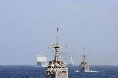 Các tàu hải quân Mỹ. (Nguồn: AFP/TTXVN)