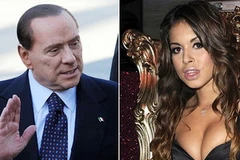 Cựu Thủ tướng Italy Silvio Berlusconi và vũ công Karima El-Mahroug. (Nguồn: Getty)