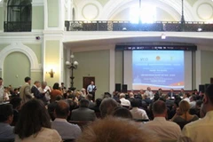 Diễn đàn doanh nghiệp Việt-Nga do VCCI Việt Nam và VCCI LB Nga phối hợp tổ chức. (Nguồn: hoidoanhnghiep.ru)