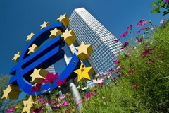 Tòa nhà Ngân hàng Trung ương Châu Âu tại Frankfurt am Main, miền trung nước Đức ngày 4/7. (Nguồn: AFP/TTXVN)