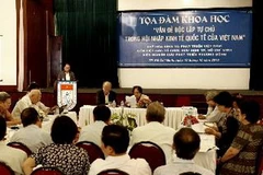 Quang cảnh buổi tọa đàm. (Ảnh: Thế Anh/TTXVN)