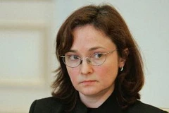 Bà Elvira Nabiullina lúc làm Bộ trưởng Thương mại và Phát triển kinh tế Nga tại Mátxcơva ngày 24/9/2007. (Nguồn: AFP/TTXVN)
