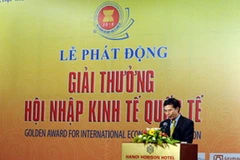 Lễ phát động Giải thưởng Hội nhập Kinh tế Quốc tế lần 2/2010. (Nguồn: cupvanghoinhap.com.vn)