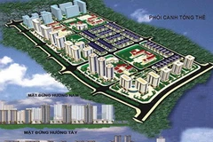 Phối cảnh dự án Khu đô thị mới Hoàng Văn Thụ. (Nguồn: internet)