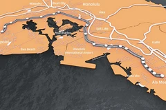 Sơ đồ tuyến đường sắt đầu tiên của Hawaii. (Nguồn: Vietnam+)